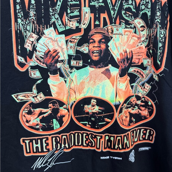 Mike Tyson t-shirt The Baddest Man Ever 2X - Picture 6 of 7